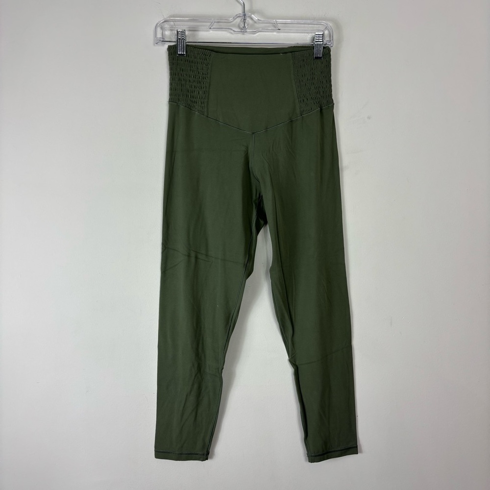 Offline by Aerie Real Me 7/8 Legging Womens L Hi Rise Olive Green Lounge Casual